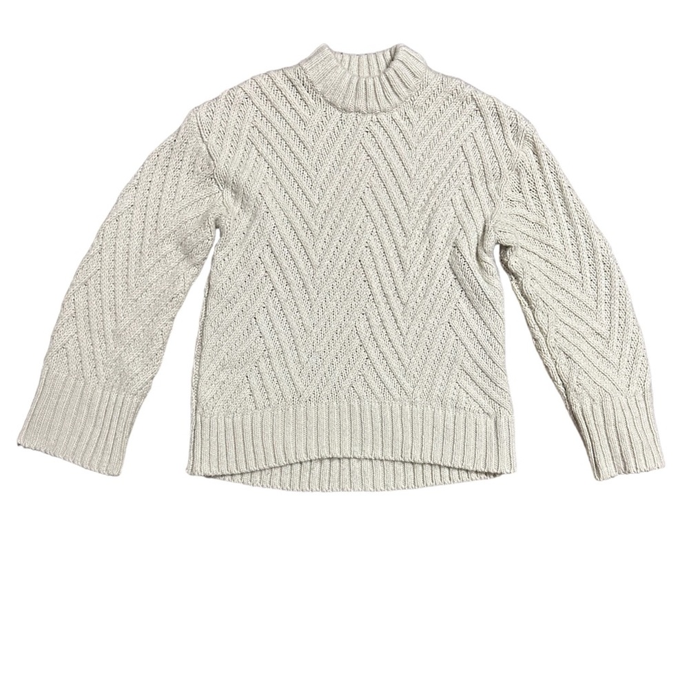 🔴3/$18 A New Day Ivory Thick Knit Women’s Sweater - Size XS